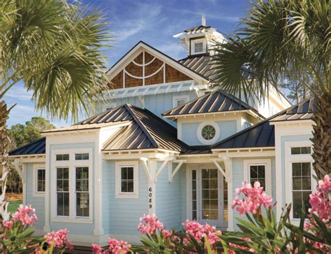 stucco beach house metal roof|stucco house with metal roof.